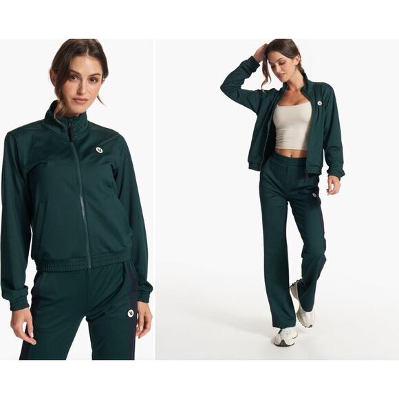 Vuori Tops - Vuori Womens Size Small Emerald Green Courtside Track Athletic Jacket